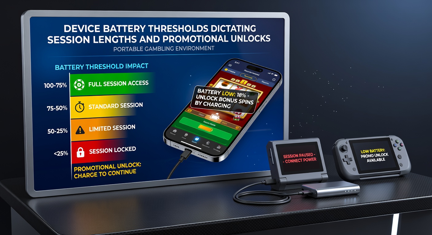 Close-up of casino app screen highlighting a promotional unlock triggered at optimal battery level