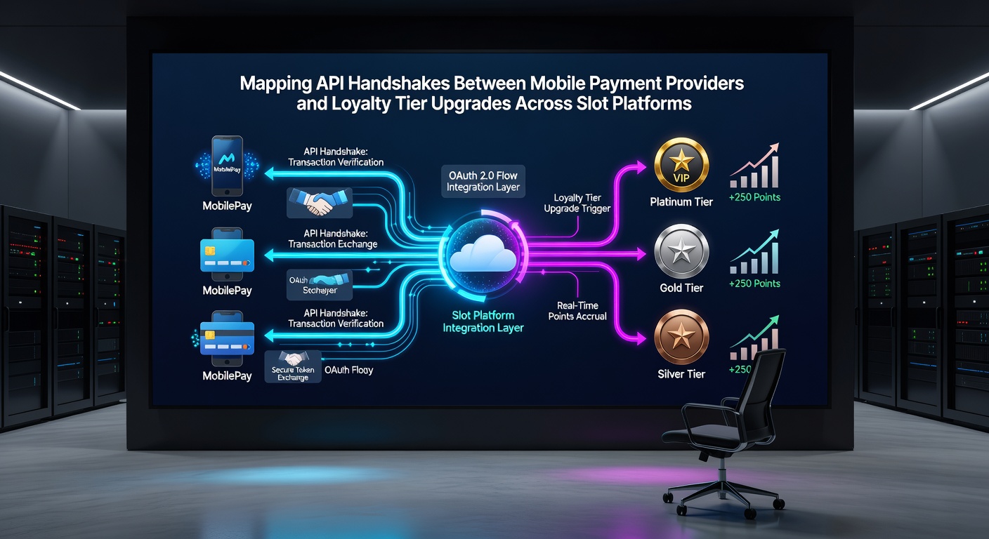 Flow diagram of loyalty tier upgrade triggered by mobile payment confirmation on slot platform