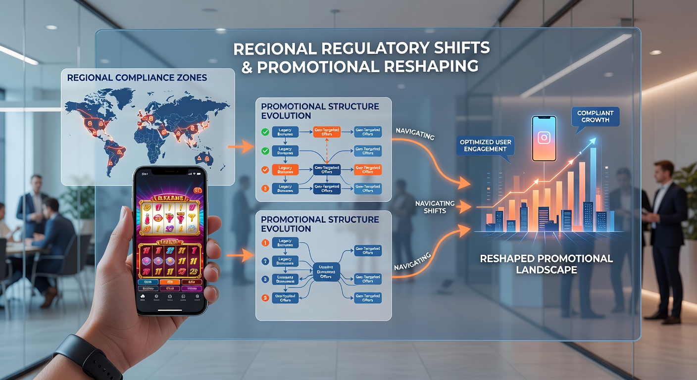Mobile app screen showing localized promotional offers for slot games with compliance badges