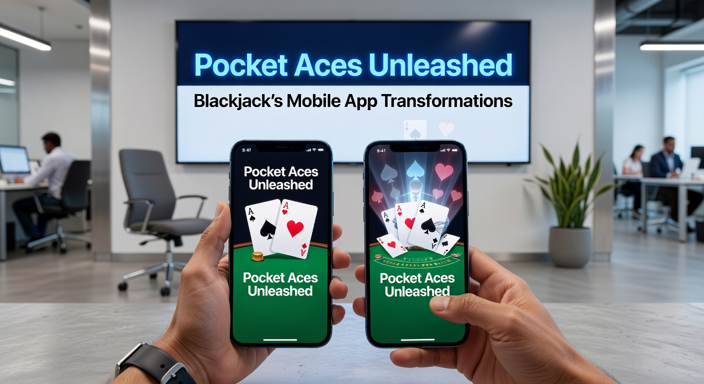 Close-up of a hand holding a mobile phone with an AR blackjack overlay on a real-world table, cards hovering realistically in mid-air